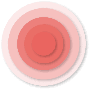 Concentric converging network glow